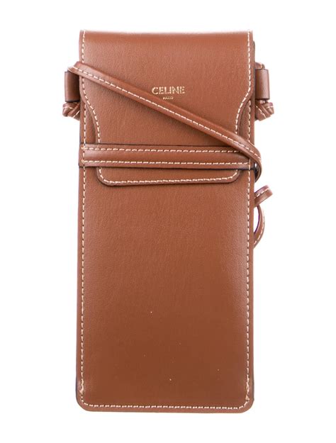 Celine sunglasses pouch brown